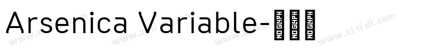 Arsenica Variable字体转换
